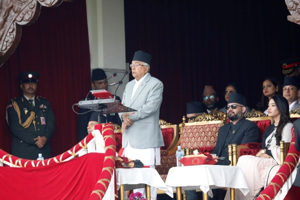 नेपाल के राष्ट्रपति का संबोधन
