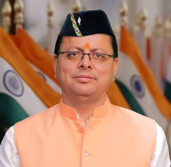 मुख्यमंत्री पुष्कर  सिंह धामी चित्र।