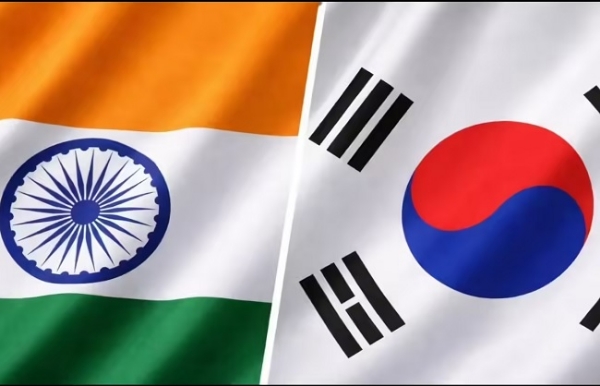 भारत और दक्षिण कोरिया के लोगो का प्रतीकात्मक चित्र