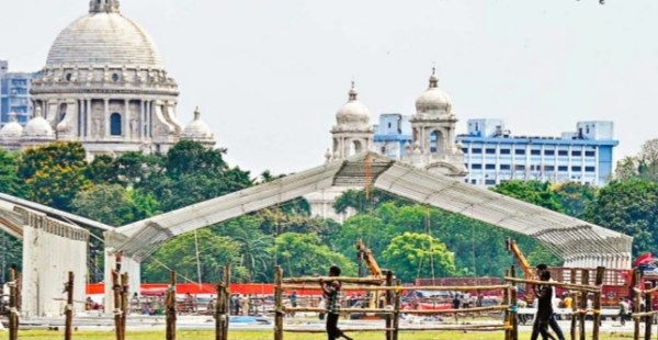 ब्रिगेड परेड ग्राउंड का दृश्य