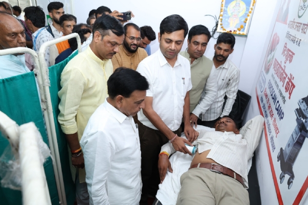 भाजपा प्रदेश कार्यालय में निःशुल्क फाइब्रोस्कैन स्वास्थ्य शिविर का शुभारंभ
