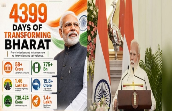 प्रधानमंत्री नरेन्द्र मोदी का जारी फोटो