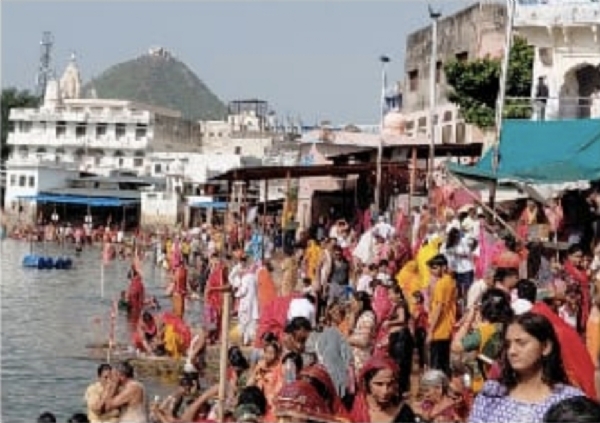 Panch Tirtha Snan begins in Tirtharaj Pushkar Sarovar in Adhik Maas