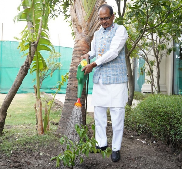 ब्रिक्स बैठक से पहले शिवराज सिंह ने इंदौर में किया पौधरोपण ब्रिक्स बैठक से पहले शिवराज सिंह ने इंदौर में किया पौधरोपण