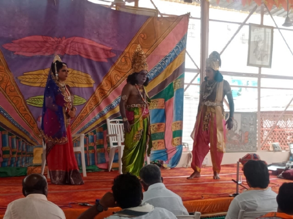 श्रीराम मंदिर में लीला का मंचन सम्पन्न श्रीराम मंदिर में लीला का मंचन सम्पन्न