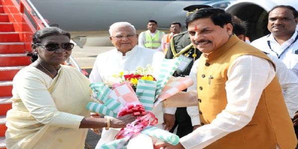 राष्ट्रपतिः द्रौपदीमुर्मू बैतूलम् आगता, जनजातीय-महासम्मेलने सहभागिनी भविष्यति
