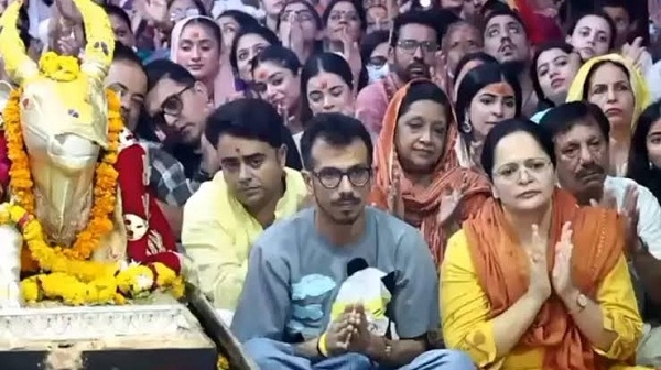 महाकाल के दरबार में पहुंचे भारतीय क्रिकेटर युजवेंद्र चहल महाकाल के दरबार में पहुंचे भारतीय क्रिकेटर युजवेंद्र चहल