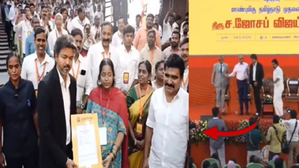 मंच से नीचे उतरकर गए मुख्यमंत्री