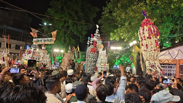 जबलपुर : सवारी ताजियों की गश्त के साथ कत्ल की रात मनाई गई