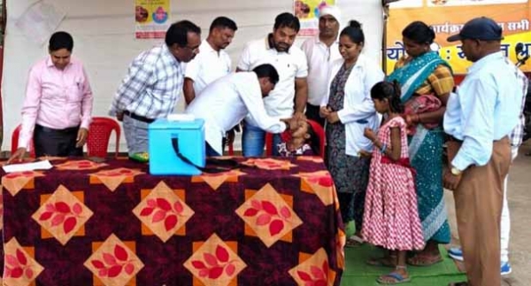 सुकमा जिले में राष्ट्रीय पल्स पोलियो अभियान का हुआ शुभारंभ