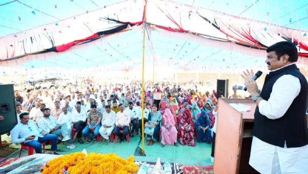 मंत्री गोविंद सिंह राजपूत सुरखी विधानसभा  जल गंगा संवर्धन अभियान के समापन कार्यक्रम में शामिल हुए
