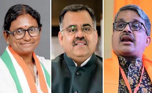 मप्र से राज्यसभा के लिए भाजपा-कांग्रेस के घोषित उम्मीदवार-मीनाक्षी नटराजन, तरुण चुघ और रजनीश अग्रवाल