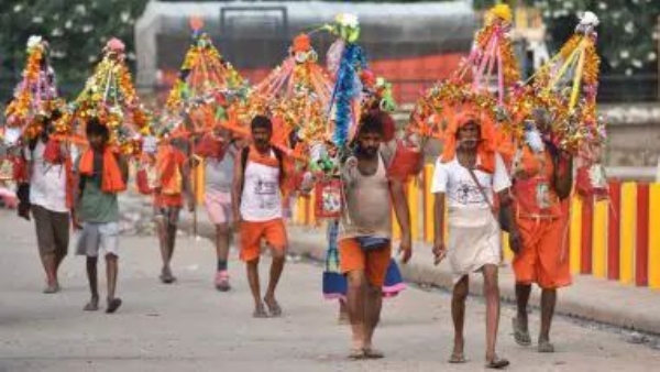 कावड़ यात्रा प्रतीकात्मक चित्र कावड़ यात्रा प्रतीकात्मक चित्र