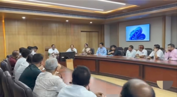 CM Himanta Biswa Sarma Interacting with Newly Elected BJP MLAs. CM Himanta Biswa Sarma Interacting with Newly Elected BJP MLAs.
