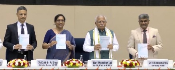 नई दिल्ली में विज्ञान भवन में केंद्रीय लोक निर्माण विभाग (सीपीडब्ल्यूडी) के 172वें स्थापना दिवस समारोह में केंद्रीय आवासन एवं शहरी कार्य मंत्री मनोहर लाल। नई दिल्ली में विज्ञान भवन में केंद्रीय लोक निर्माण विभाग (सीपीडब्ल्यूडी) के 172वें स्थापना दिवस समारोह में केंद्रीय आवासन एवं शहरी कार्य मंत्री मनोहर लाल।