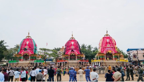 पुरी में बाहुडा यात्रा प्रारंभ