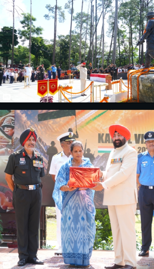 देहरादून के चीड़बाग स्थित शौर्य स्थल पर कारगिल युद्ध के अमर बलिदानियों को श्रद्धांजलि देते हुए राज्यपाल । देहरादून के चीड़बाग स्थित शौर्य स्थल पर कारगिल युद्ध के अमर बलिदानियों को श्रद्धांजलि देते हुए राज्यपाल ।