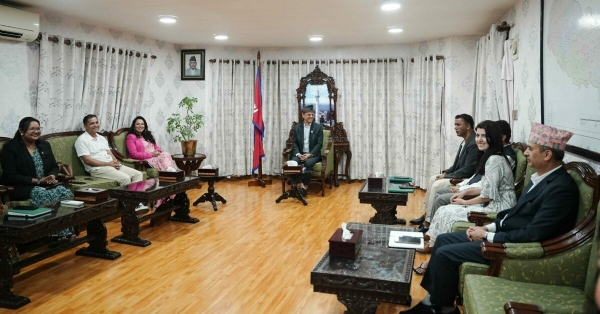 नेपाल के स्पीकर की सभी दलों के प्रमुख सचेतक के साथ बैठक