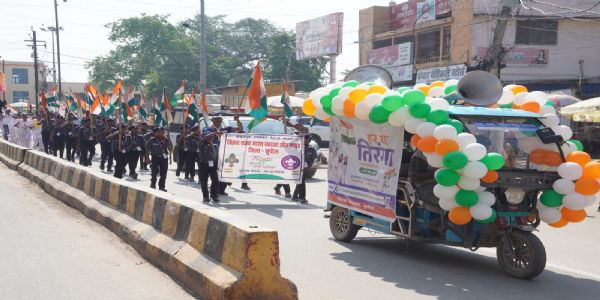 सुपौले निष्कासिता भव्य तिरंगा यात्रा, राष्ट्रभक्तेः वर्णे दृष्टं नगरम्