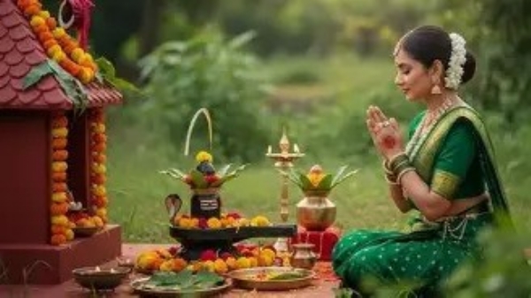 हरियाली तीज से जुड़ी तस्वीर