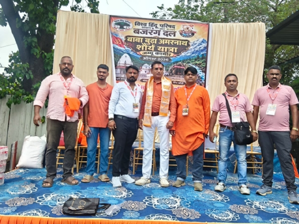 Hundreds of Devotees from Palghar Leave for VHP-Bajrang Dal’s Budha Amarnath Shaurya Yatra