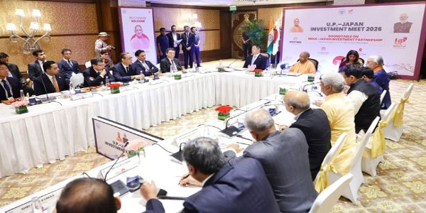 उत्तरप्रदेश-जापान-निवेशसमागमे मुख्यमन्त्रिणा सह केन्द्रीयमन्त्रिणावपि सम्मिलितौ, औद्योगिकसहयोगस्य प्रतिबद्धता पुनरुक्ता