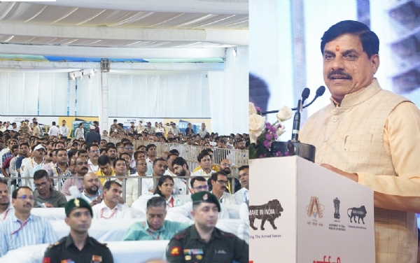 जबलपुर में टी-सीरीज टैंक के 472 करोड़ रुपये के ओव्हरहॉल प्रोजेक्ट के भूमि-पूजन कार्यक्रम को संबोधित करते हुए मुख्यमंत्री