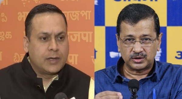भारतीय जनता पार्टी (भाजपा) की आईटी सेल के प्रमुख अमित मालवीय और आम आदमी पार्टी (आआपा) के राष्ट्रीय संयोजक अरविंद केजरीवाल (फाइल फोटो)।