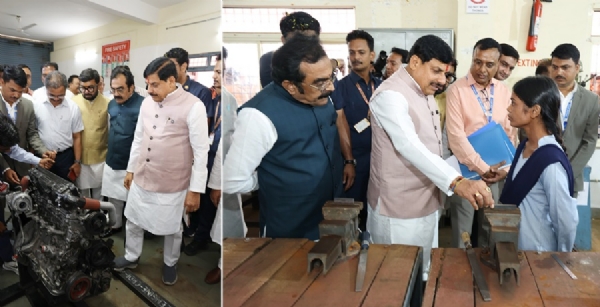 मुख्यमंत्री डॉ. मोहन यादव ने छिंदवाड़ा में आई टी आई का निरीक्षण किया