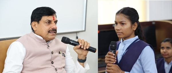 मुख्यमंत्री डॉ. मोहन यादव ने छिंदवाड़ा में आई टी आई में छात्राओ से संवाद किया