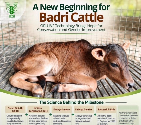 बद्री गाय ने दिया बछिया को जन्म बद्री गाय ने दिया बछिया को जन्म