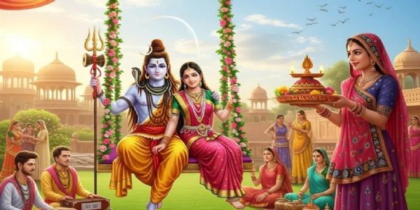 हरतालिकातृतीया भारतीयसनातनपरम्परायां सौभाग्यस्य दाम्पत्यसुखस्य प्रेम्णः द्योतिका