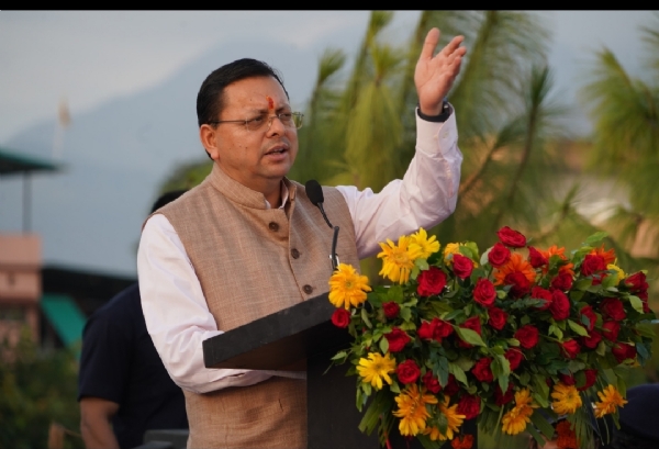 मुख्यमंत्री पुष्कर सिंह धामी कार्यक्रम को संबोधित करते। मुख्यमंत्री पुष्कर सिंह धामी कार्यक्रम को संबोधित करते।