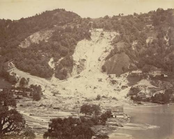 नैनीताल में 1880 का विनाशकारी भूस्खलन नैनीताल में 1880 का विनाशकारी भूस्खलन