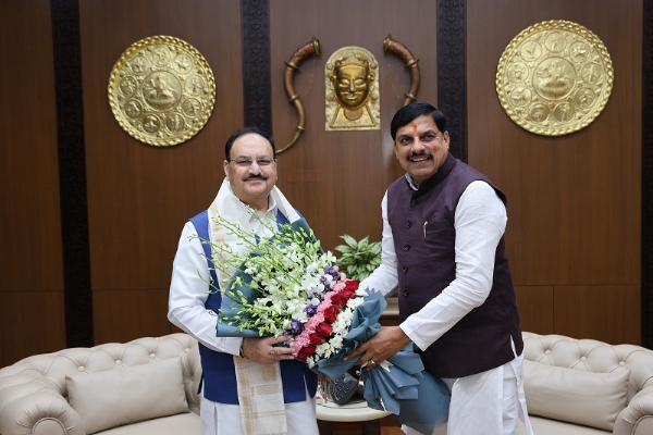 केंद्रीय मंत्री नड्डा से मिले मप्र के मुख्यमंत्री केंद्रीय मंत्री नड्डा से मिले मप्र के मुख्यमंत्री