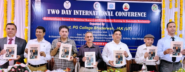 Two-day international conference concludes in Bhaderwah; deliberations held on sustainable development and innovation in education. Two-day international conference concludes in Bhaderwah; deliberations held on sustainable development and innovation in education.