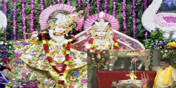 मथुरायां सोत्साहेन आचरितः श्रीकृष्णजन्मोत्सवः, द्वापरयुगस्य सा कृष्णा रात्रिः पुनरागता, जन्मभूमौ प्रकटितः पालनहारः
