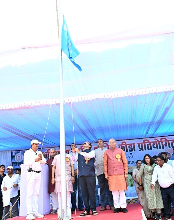 26वीं राज्य स्तरीय साल क्रीड़ा प्रतियोगिता के  समापन सामाराेह में शामिल उपमुख्यमंत्री साय