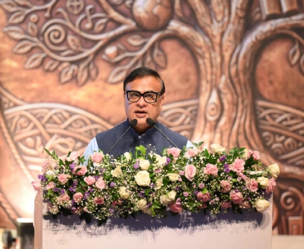 Assam CM Dr Himanta Biswa Sarma Addressing the Golden Jubilee celebrations of Geetanagar College at Srimanta Sankardeva Kalakshetra in Guwahati in presence of the Vice President of India. Assam CM Dr Himanta Biswa Sarma Addressing the Golden Jubilee celebrations of Geetanagar College at Srimanta Sankardeva Kalakshetra in Guwahati in presence of the Vice President of India.